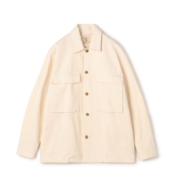 TOMORROWLAND MENS「【別注】GUY ROVER コットン オーバーシャツ」|ブルゾン・スタジャン|13 アイボリー