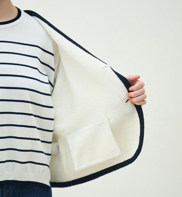 MACPHEE「モスライクステッチ Vカラーカーディガン」|カーディガン|