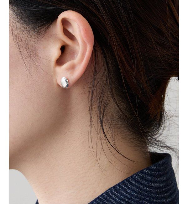 VERMEIL par iena「LIE STUDIO リエ スタジオ The Luna ピアス シルバー」|ピアス|