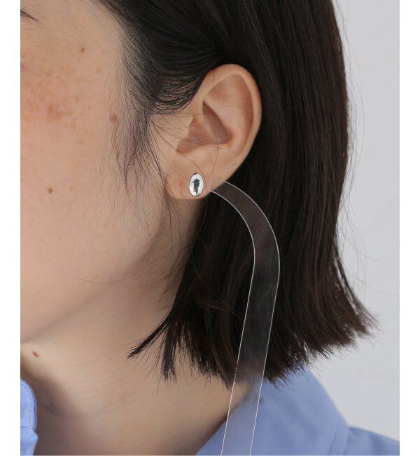 VERMEIL par iena「LIE STUDIO リエ スタジオ The Luna ピアス シルバー」|ピアス|