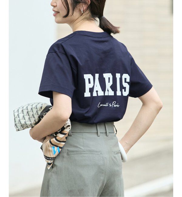 VERMEIL par iena「《一部店舗限定》PARIS ロゴTシャツ」|Tシャツ・カットソー|