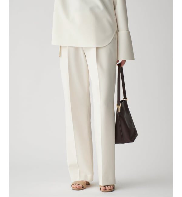 VERMEIL par iena「《追加》ダブルクロスストレッチパンツ」|スラックス|