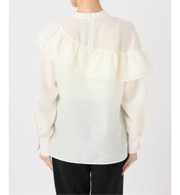 VERMEIL par iena「シアーサテンフリルブラウス」|シャツ・ブラウス|