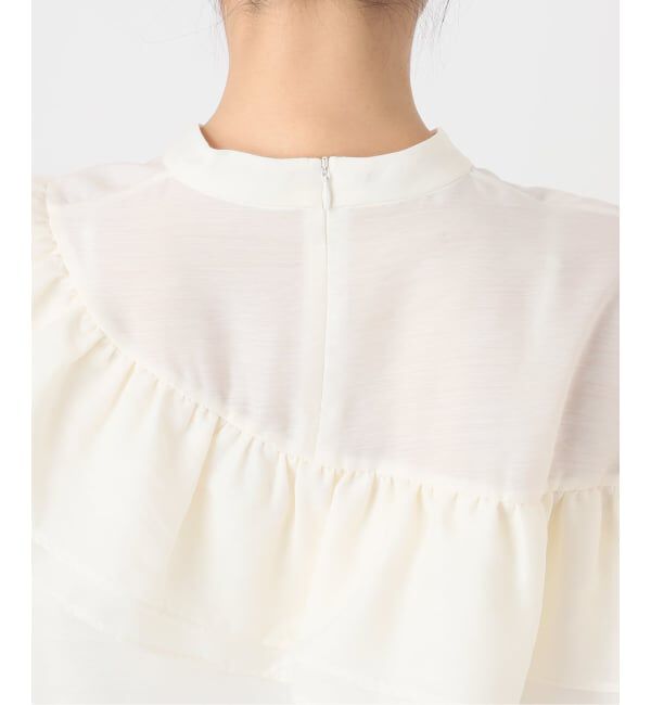 VERMEIL par iena「シアーサテンフリルブラウス」|シャツ・ブラウス|