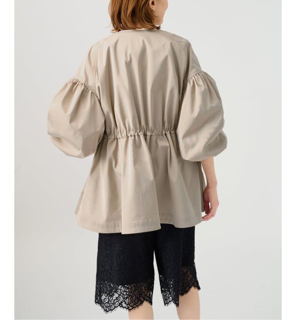 VERMEIL par iena「《追加》ノーカラーギャザーZIPブルゾン」|その他|