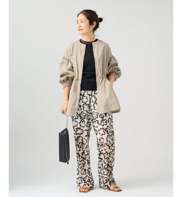 VERMEIL par iena「《追加》ノーカラーギャザーZIPブルゾン」|その他|