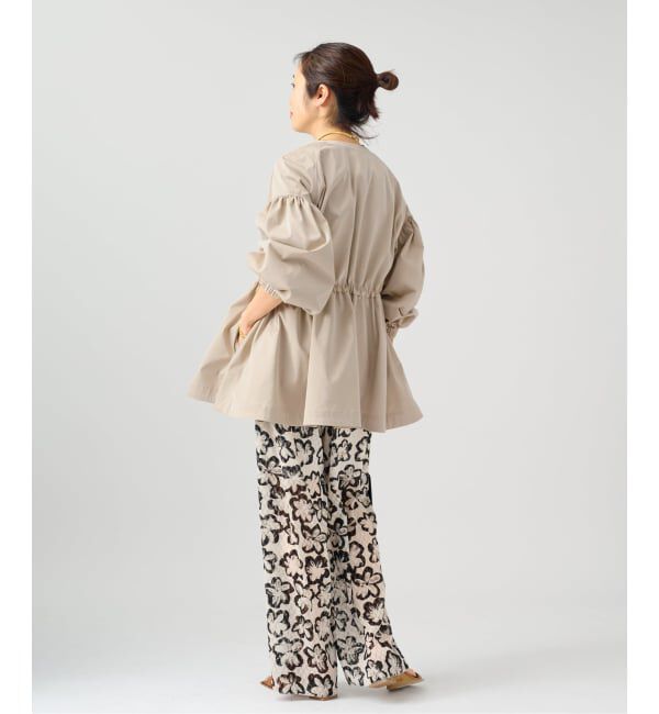 VERMEIL par iena「《追加》ノーカラーギャザーZIPブルゾン」|その他|