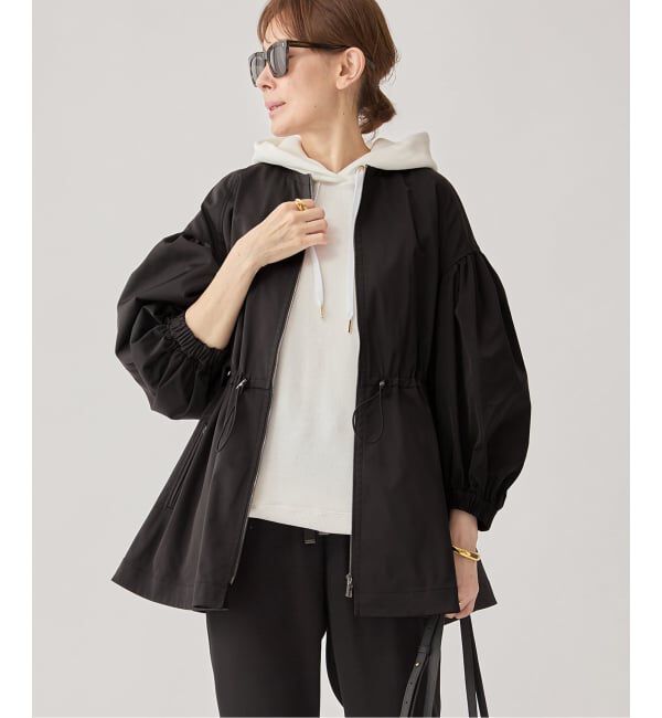 VERMEIL par iena「《追加》ノーカラーギャザーZIPブルゾン」|その他|