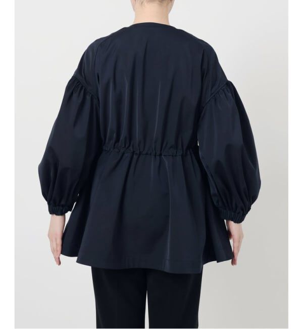 VERMEIL par iena「《追加》ノーカラーギャザーZIPブルゾン」|その他|