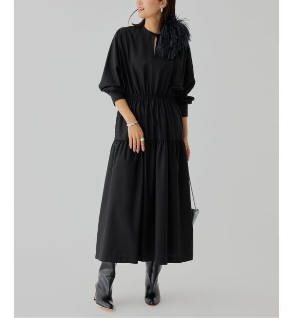 VERMEIL par iena「ティアードワンピース」|ワンピース|ブラック
