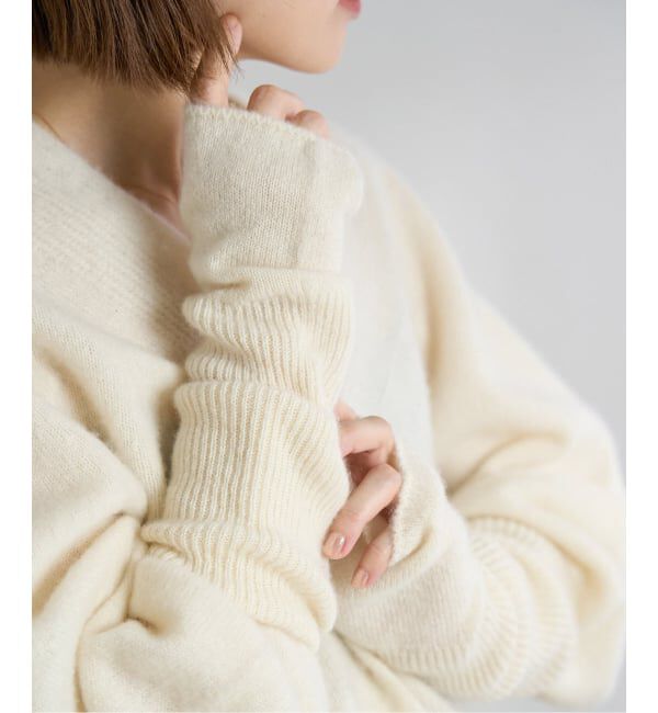 IENA「ピュア カシミヤ グローブ」|手袋|ホワイト