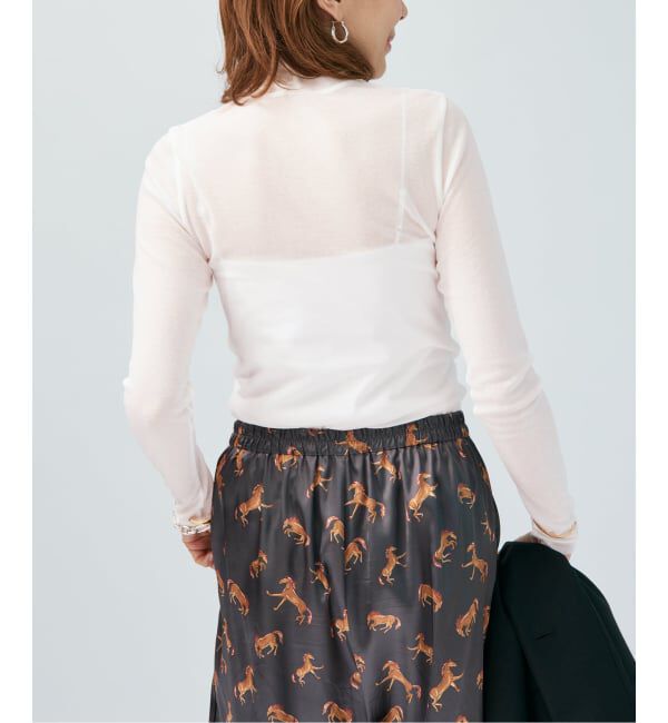 VERMEIL par iena「シアーフライス タートルネックプルオーバー」|Tシャツ・カットソー|