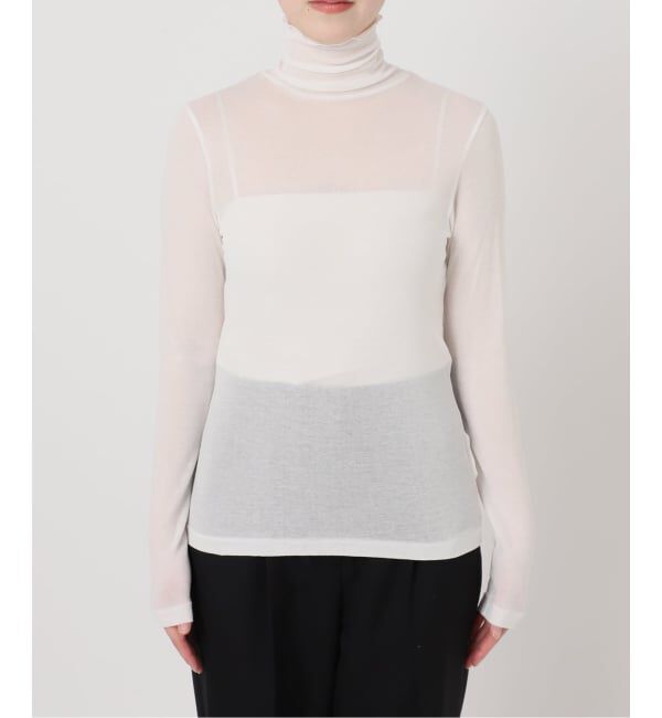 VERMEIL par iena「シアーフライス タートルネックプルオーバー」|Tシャツ・カットソー|