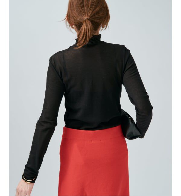 VERMEIL par iena「シアーフライス タートルネックプルオーバー」|Tシャツ・カットソー|