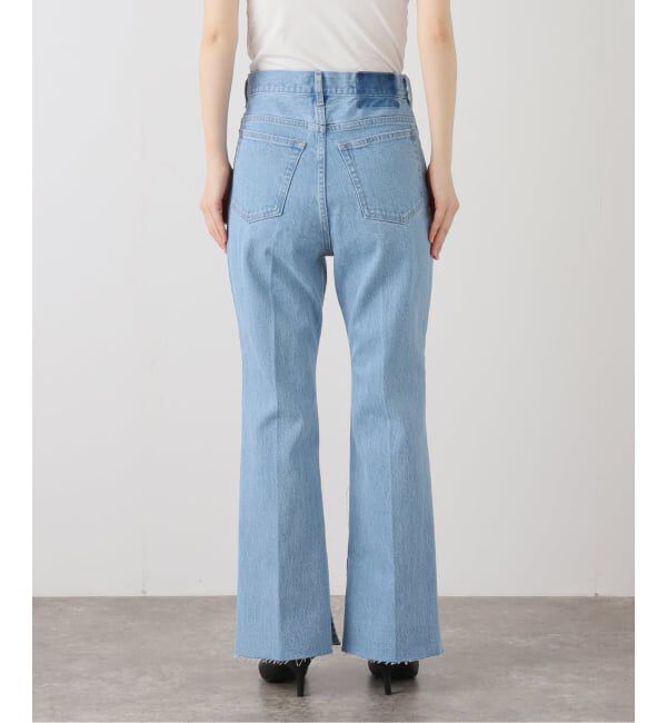 SLOBE IENA「LE DENIM PINNED FLARE LEG」|デニム|