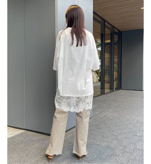 SLOBE IENA「ARCHIVE STANCE/アーカイブスタンス レースTシャツ AS-010002」|Tシャツ・カットソー|