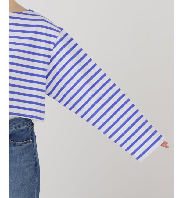 SLOBE IENA「クロップドボーダーカットソー」|Tシャツ・カットソー|