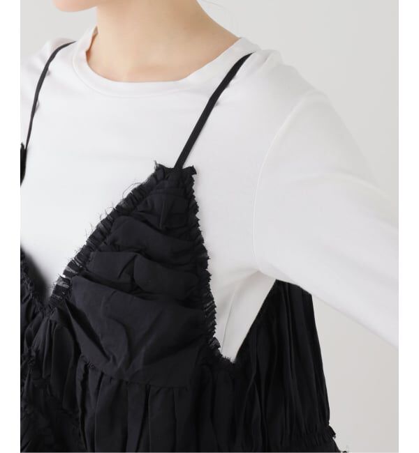 SLOBE IENA「crinkle crinkle crinkle frill gather volume camisole CC-4520」|キャミソール|