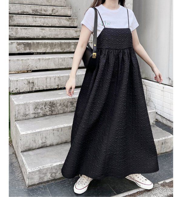 Oriens JOURNAL STANDARD「《追加3》【"GOOD GIRL&rdquo; / グッドガール】3Dジャガードキャミワンピース」|ワンピース|