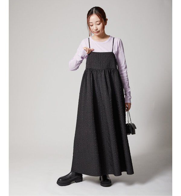 Oriens JOURNAL STANDARD「《追加3》【"GOOD GIRL&rdquo; / グッドガール】3Dジャガードキャミワンピース」|ワンピース|