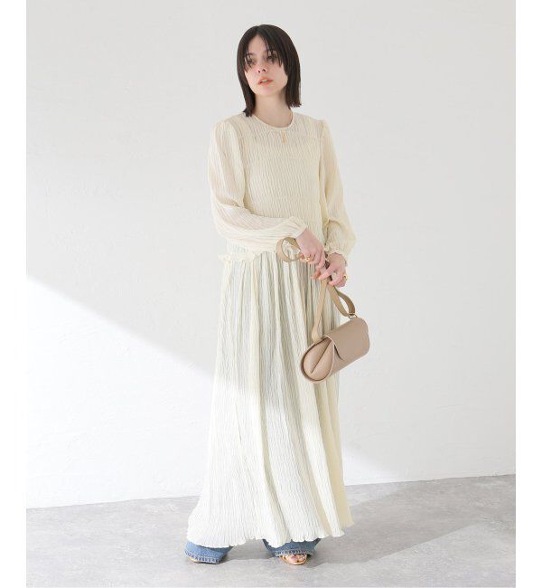 journal standard L'essage「【BAUM UND PFERDGARTEN/バウムウンドヘルガーデン】Plisse ドレス」|ワンピース|