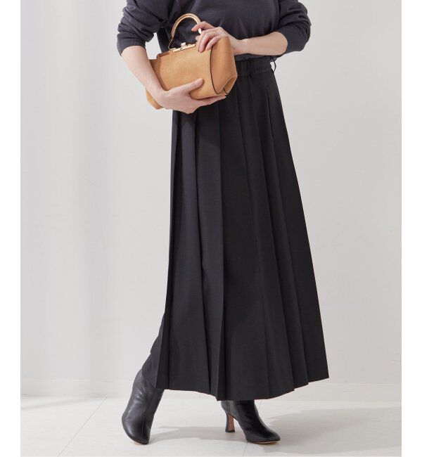 journal standard L'essage「《追加2》ロングプリーツスカート」|スカート|ブラック A