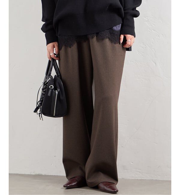 JOURNAL STANDARD「《追加4》ライクストレッチワイドパンツ」|その他|ブラウン A