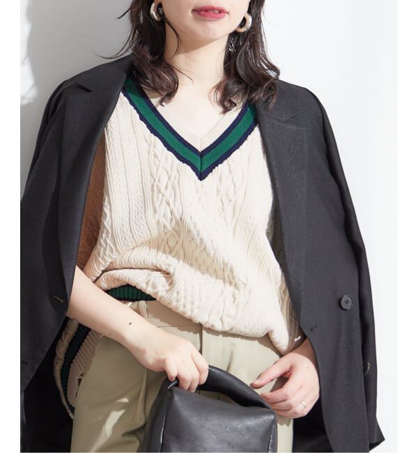 journal standard L'essage「《追加》別注【ILL ONE EIGHTY/イル ワンエイティ】TILDEN VEST：ベスト」|ベスト・ジレ|グリーン