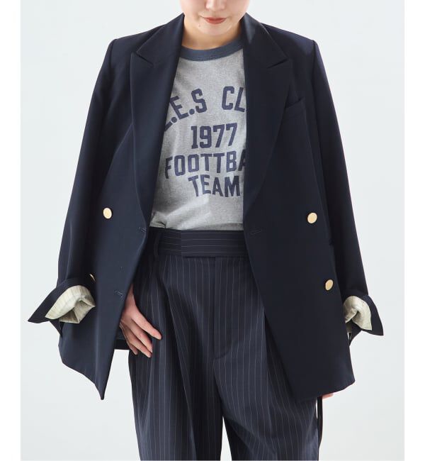 journal standard L'essage「《L.E.S》リンガーTシャツ」|Tシャツ・カットソー|グレー