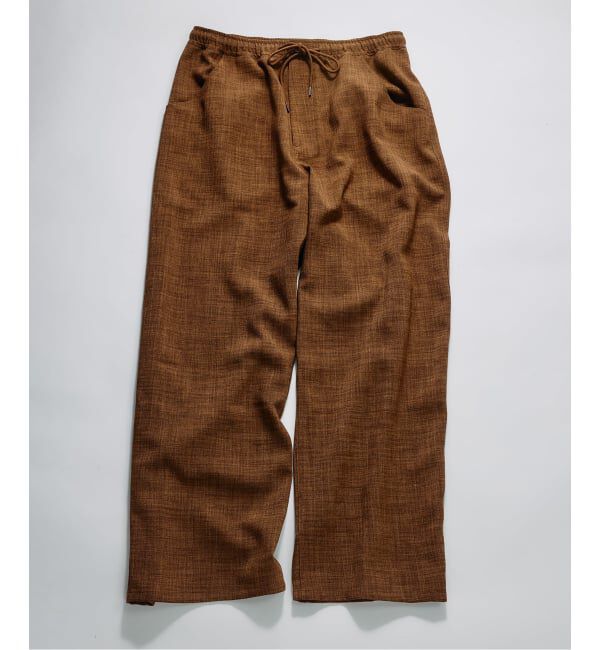 JOURNAL STANDARD relume「《予約》テックキャンバス スクエア イージーパンツ（セットアップ対応可）」|スラックス|ブラウン B