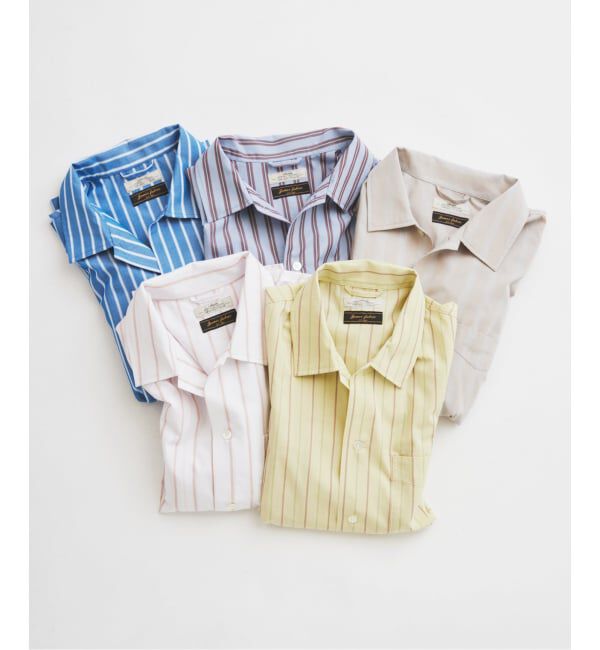 JOURNAL STANDARD relume「《予約》JAMES FABRIC / ジェームスファブリック レーヨンブレンド ストライプ シャツ」|シャツ・ブラウス|