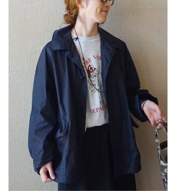 journal standard luxe「【HTS】 NYLON BALMACAAN SHORT COAT」|その他|ネイビー