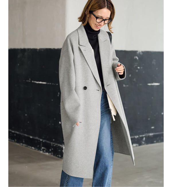 FRAMeWORK「≪追加≫SUPER160'sダブルブレストコート 4」|チェスターコート|