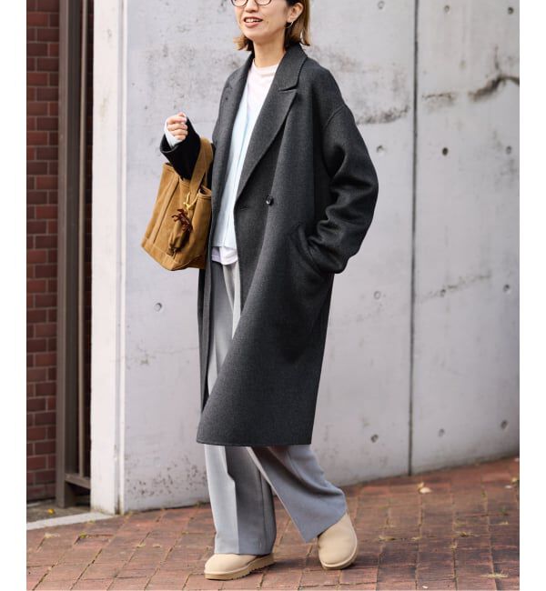 FRAMeWORK「≪追加≫SUPER160'sダブルブレストコート 4」|チェスターコート|