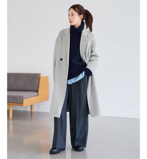 FRAMeWORK「≪追加≫SUPER160'sダブルブレストコート 4」|チェスターコート|