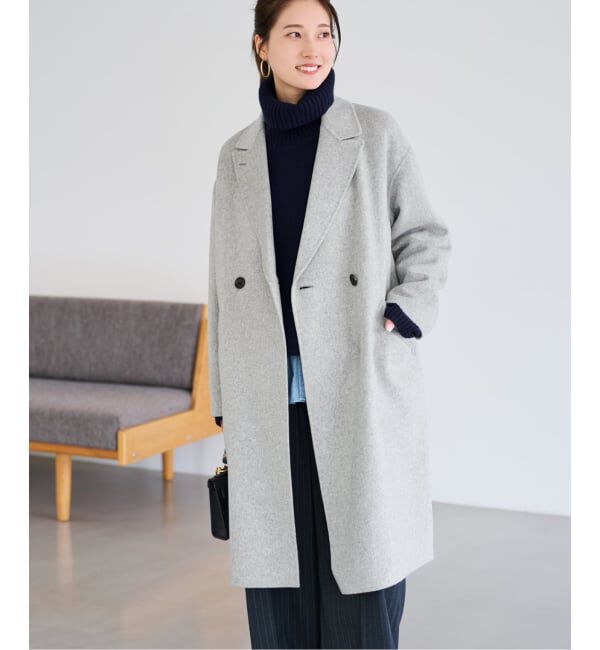 FRAMeWORK「≪追加≫SUPER160'sダブルブレストコート 4」|チェスターコート|