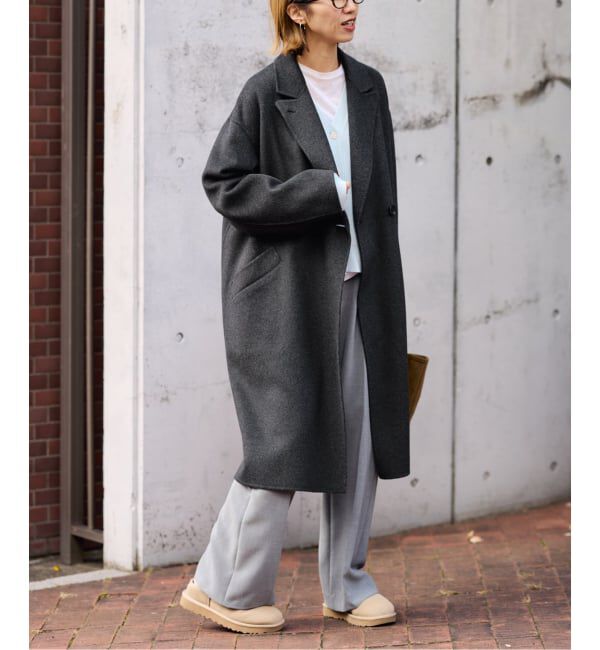 FRAMeWORK「≪追加≫SUPER160'sダブルブレストコート 4」|チェスターコート|