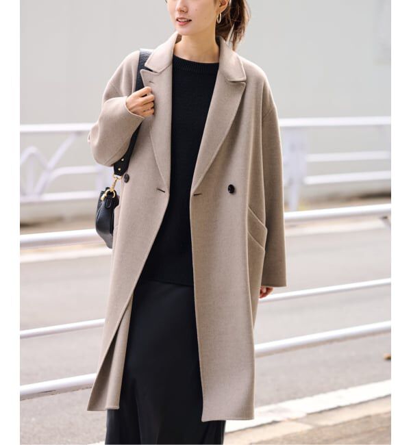 FRAMeWORK「≪追加≫SUPER160'sダブルブレストコート 4」|チェスターコート|