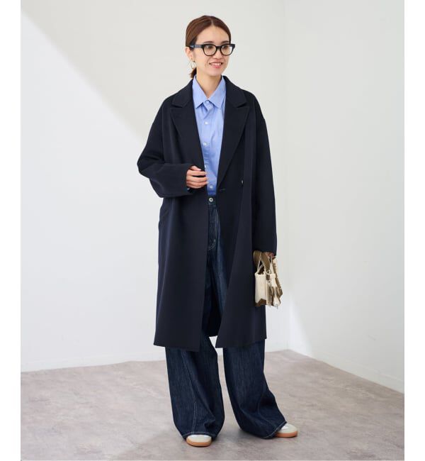 FRAMeWORK「≪追加≫SUPER160'sダブルブレストコート 4」|チェスターコート|