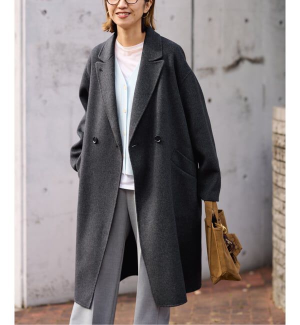 FRAMeWORK「≪追加≫SUPER160'sダブルブレストコート 4」|チェスターコート|