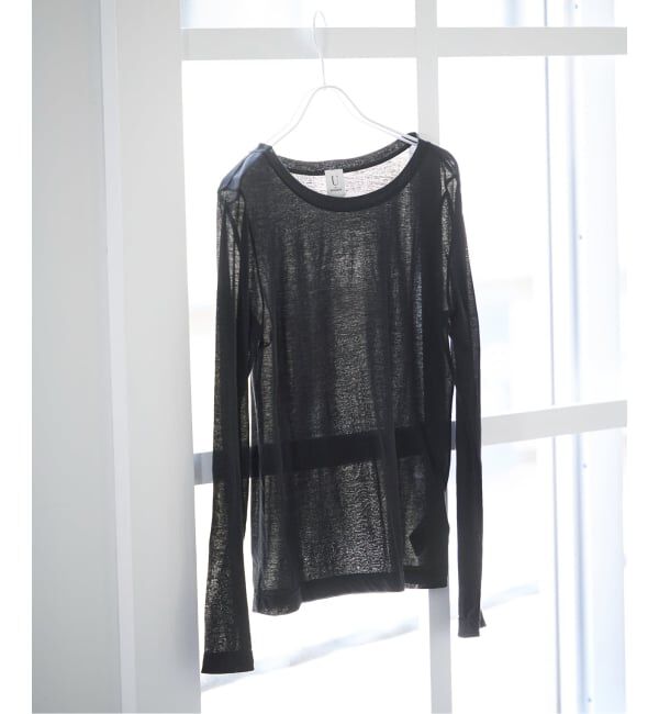 U by SPICK&SPAN「《追加》C/NY シアートップス」|Tシャツ・カットソー|ブラック