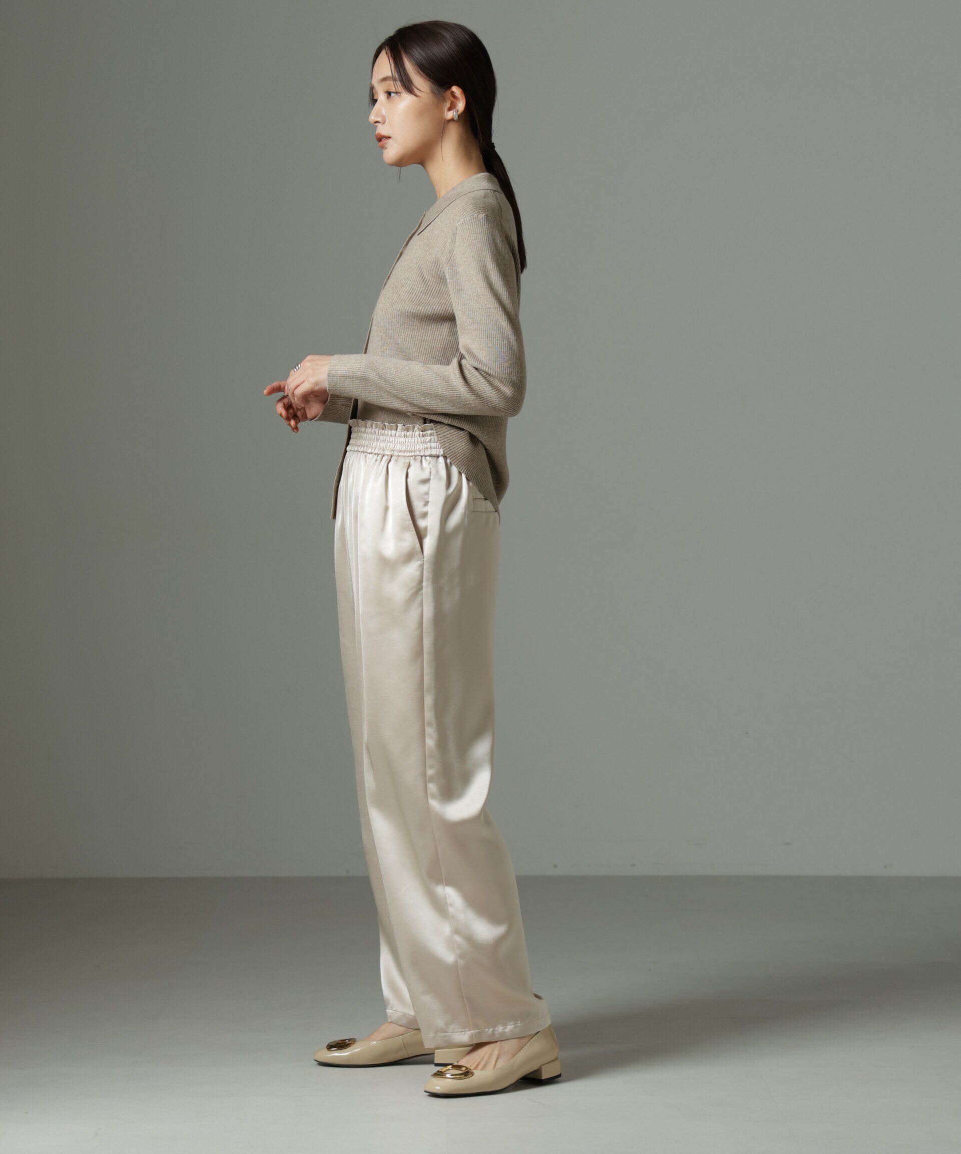 nano･universe「ヘヴィーサテンパンツ」|チノ|