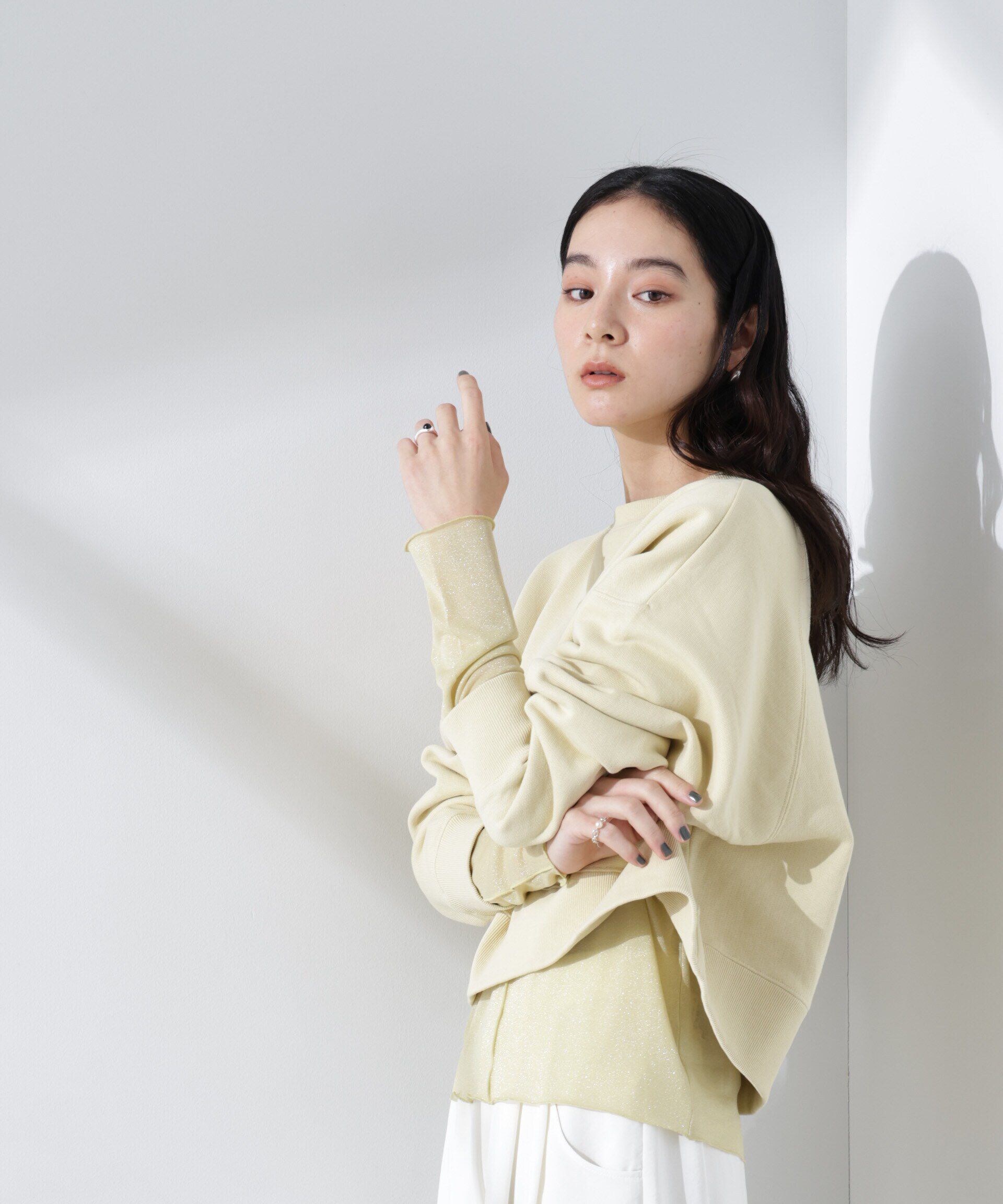 nano･universe「ワイドスリーブスウェットトップス」|Tシャツ・カットソー|