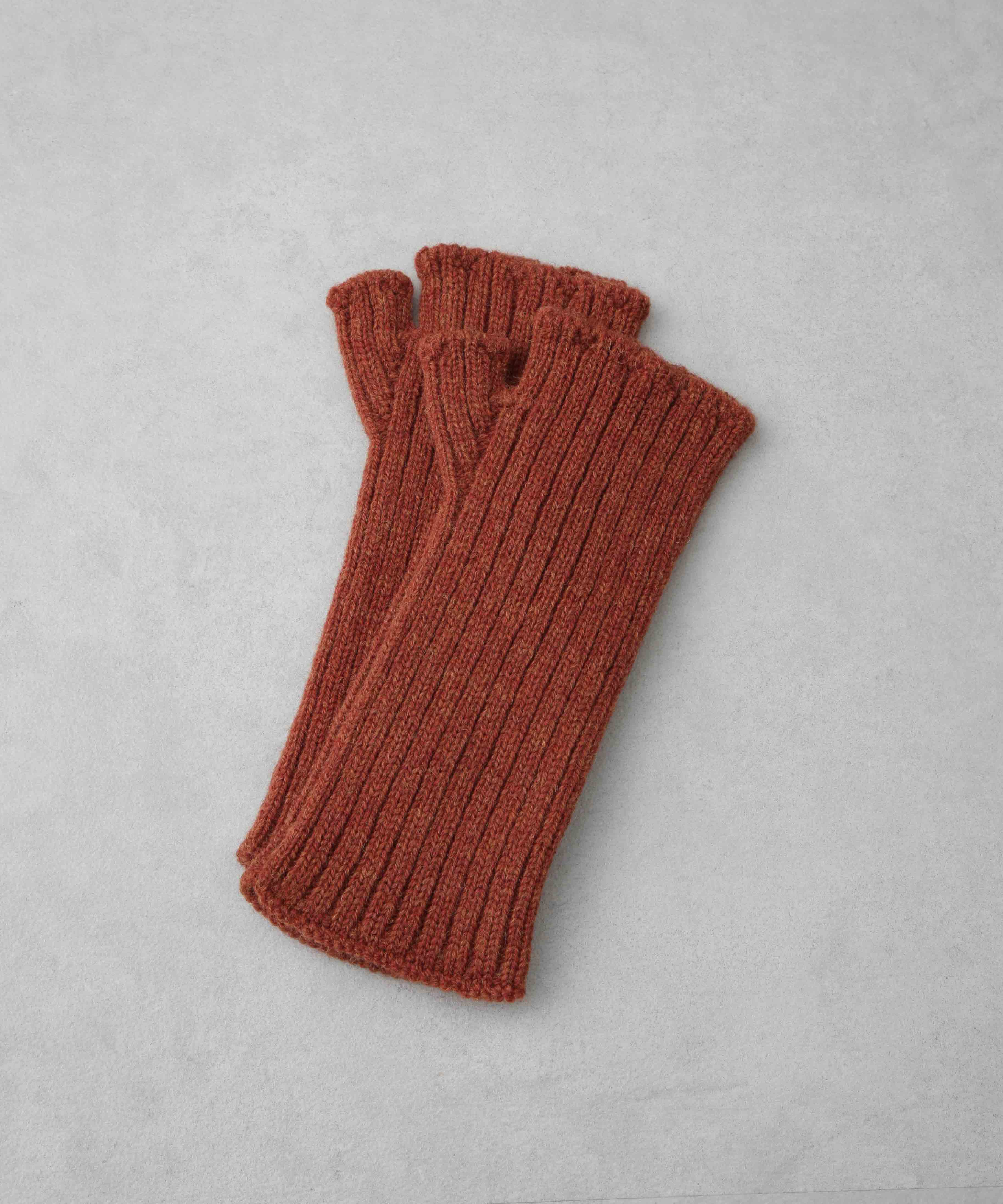 nano･universe「crepuscule/別注 リストウォーマー」|手袋|レンガ6