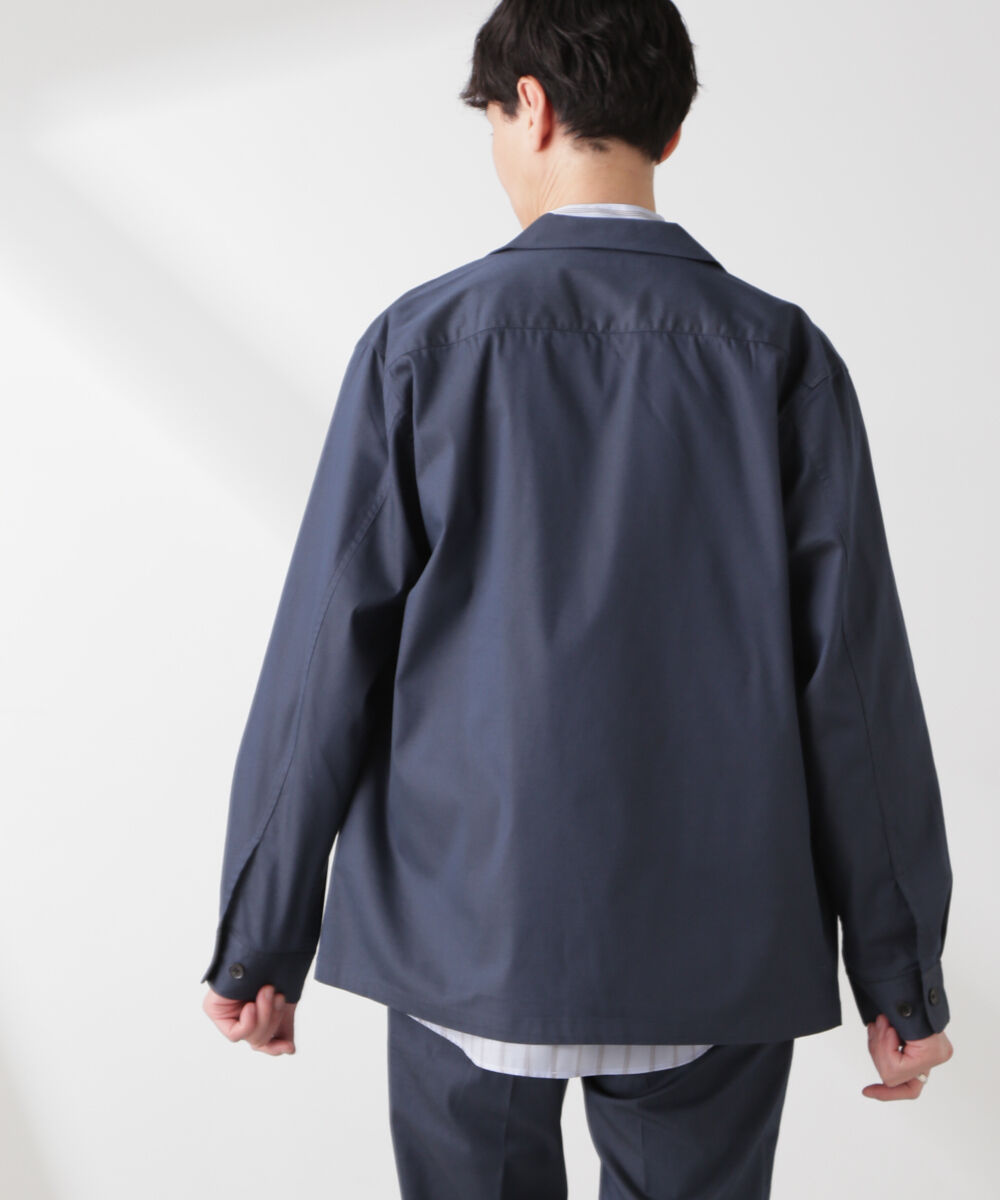 nano･universe「ソラーロライトストレッチワイドカラージャケット(セットアップ可)」|ブルゾン・スタジャン|