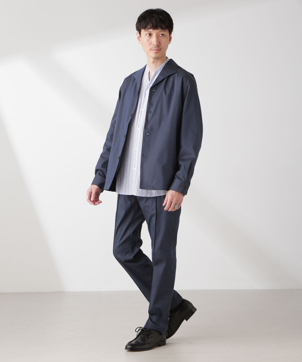 nano･universe「ソラーロライトストレッチワイドカラージャケット(セットアップ可)」|ブルゾン・スタジャン|