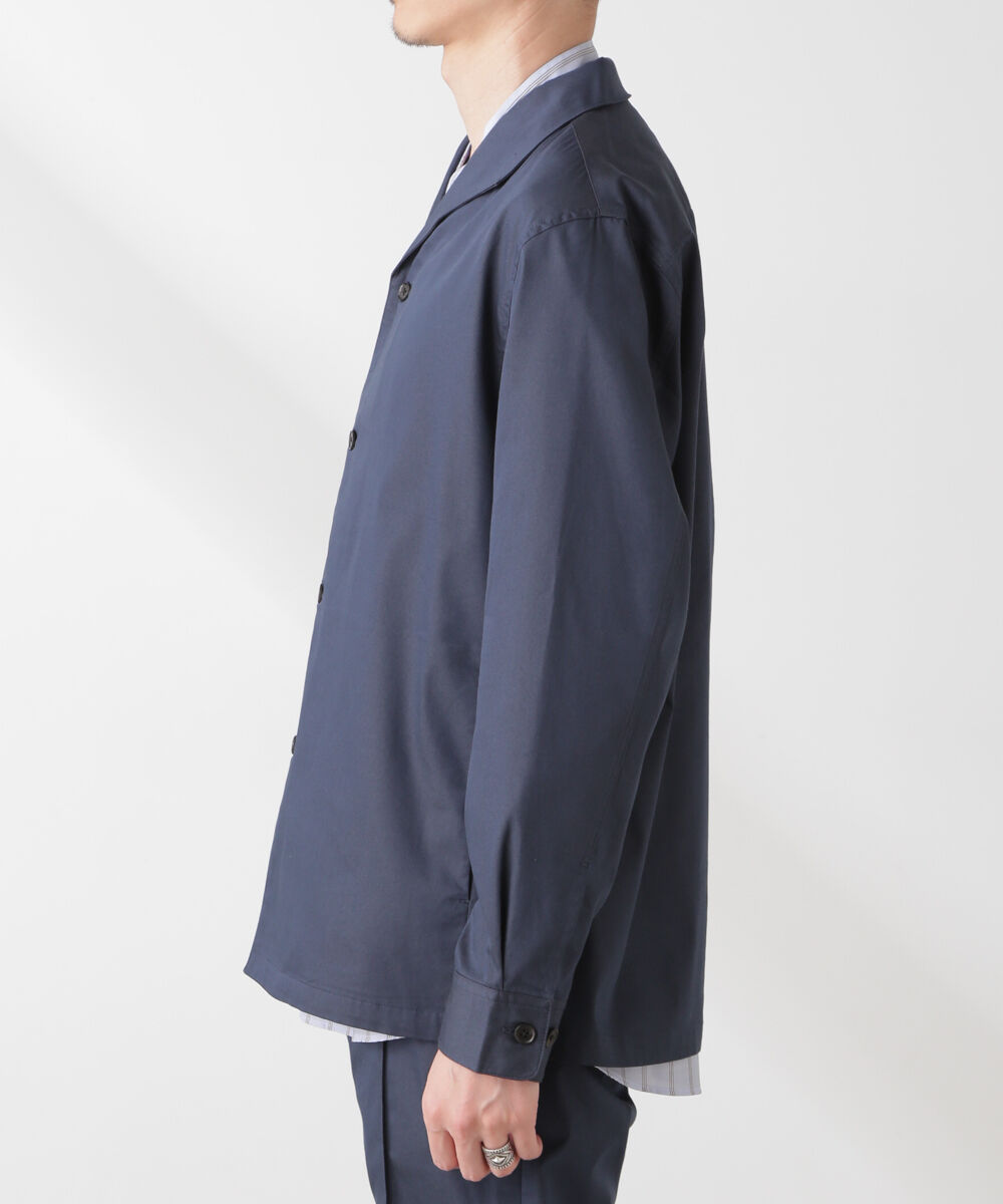 nano･universe「ソラーロライトストレッチワイドカラージャケット(セットアップ可)」|ブルゾン・スタジャン|