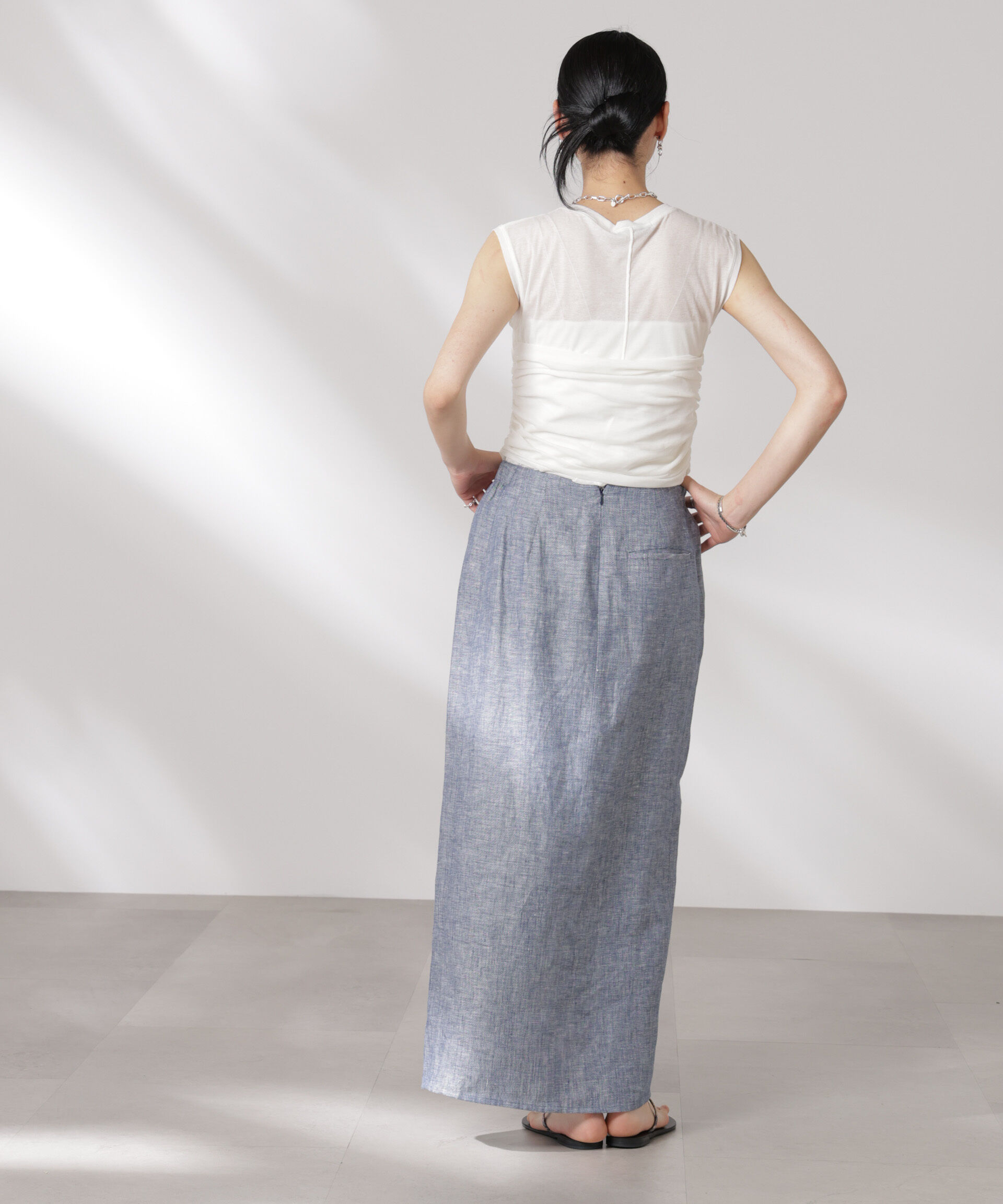 nano･universe「ドッキングビスチェシアートップス」|Tシャツ・カットソー|