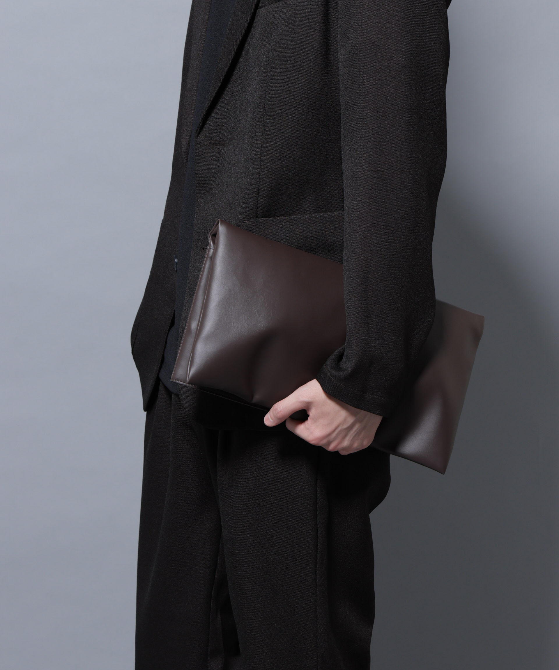 nano･universe「WEB限定/シンセティックレザー2WAYクラッチバッグ」|ショルダー・メッセンジャー|