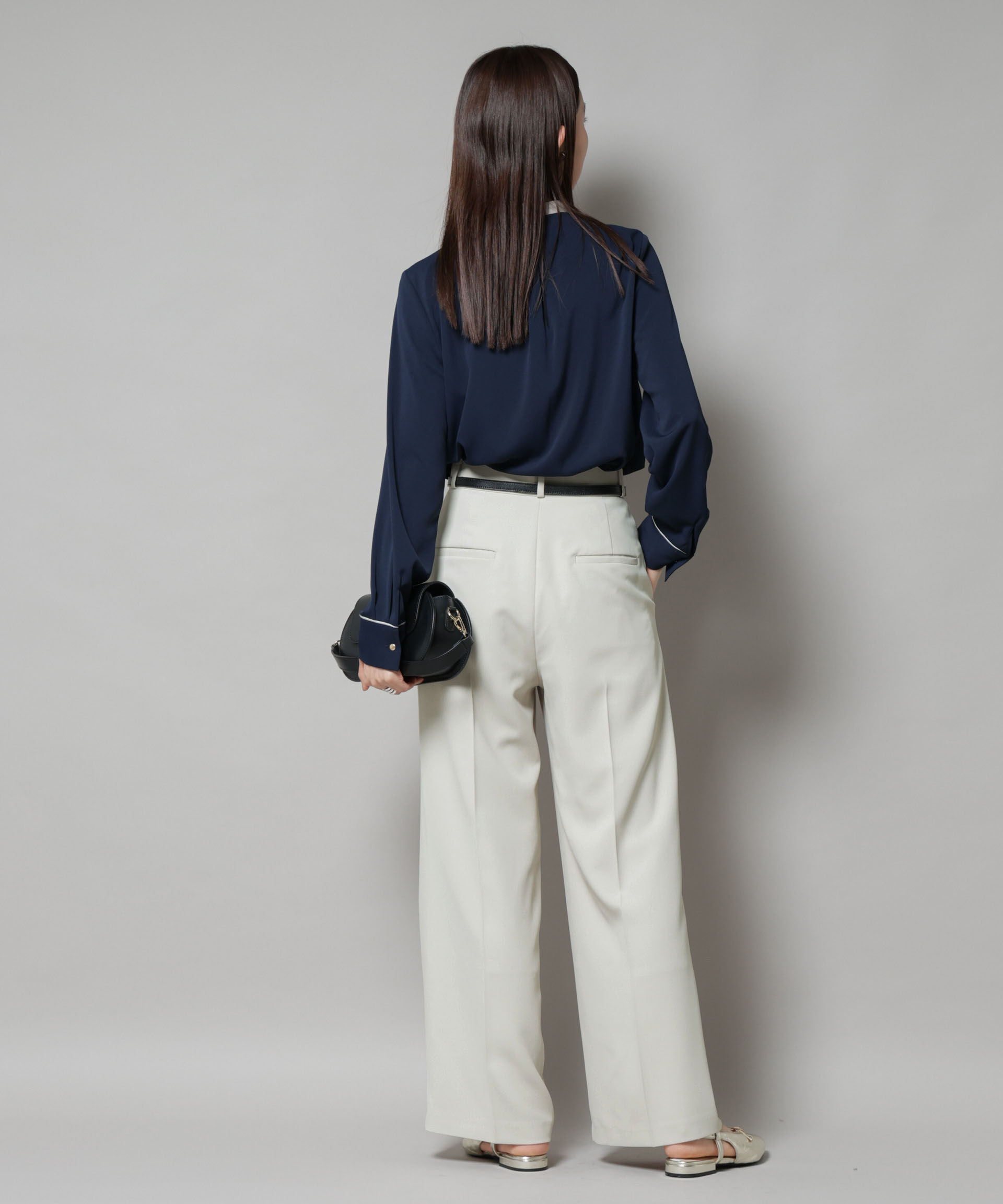 nano･universe「ツイルワイドスラックス」|チノ|